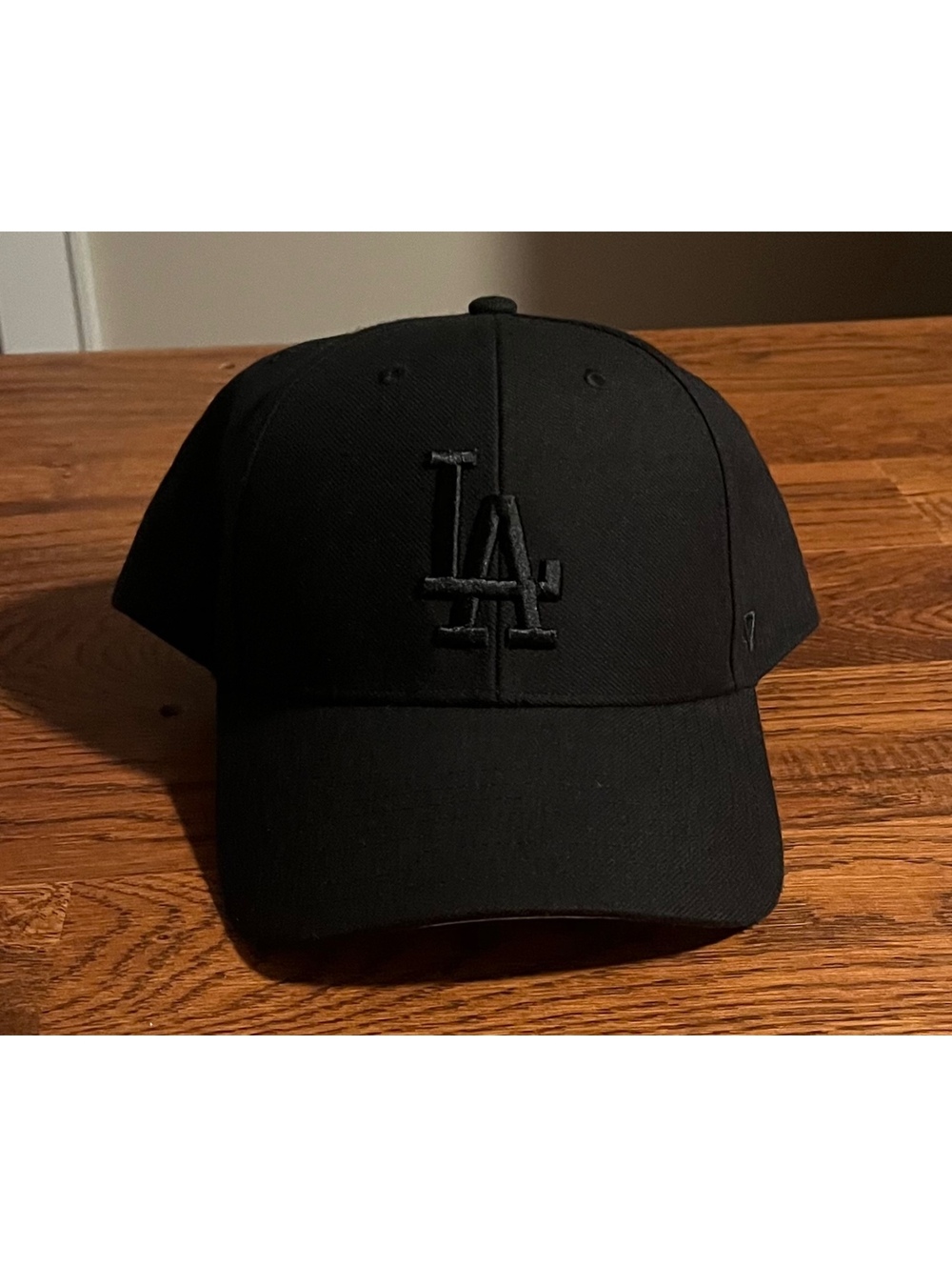 '47 Los Angeles Dodgers Black Baseball Cap OSFA